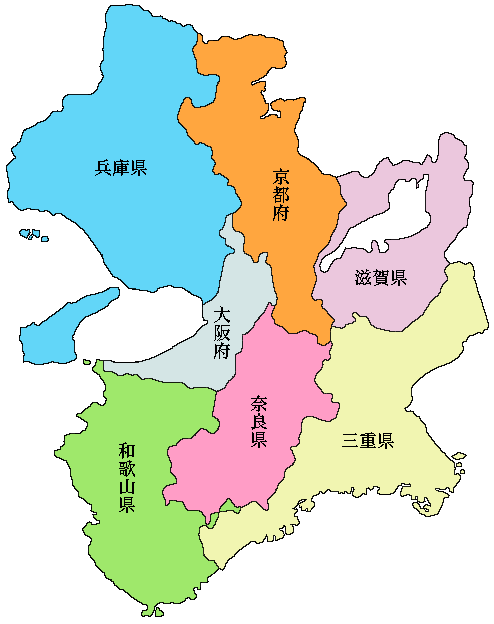 関西地方地図