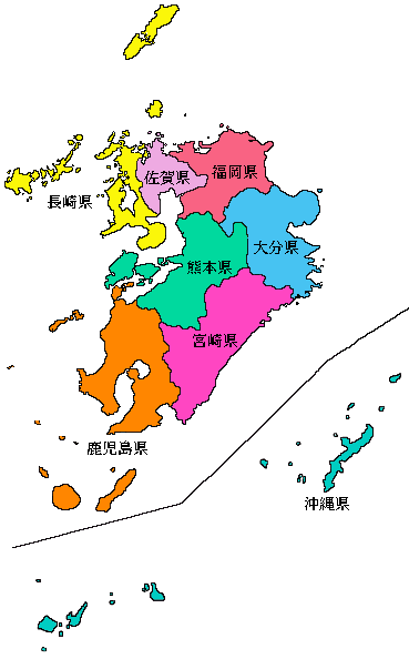 九州 地方 地図