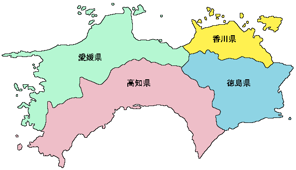 四国地図